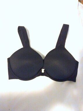 Spanx Bra-llelujah Black Front Closure Underwire Bra 34C Smoothing Full Coverage